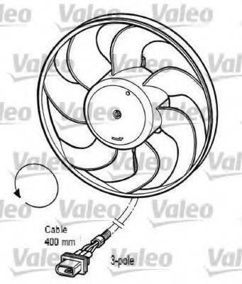 VALEO 696033 Вентилятор, охлаждение двигателя