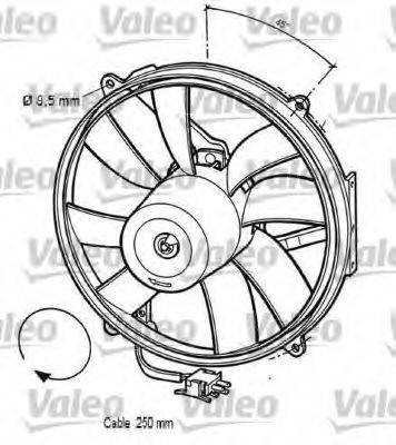 VALEO 696062 Вентилятор, охлаждение двигателя