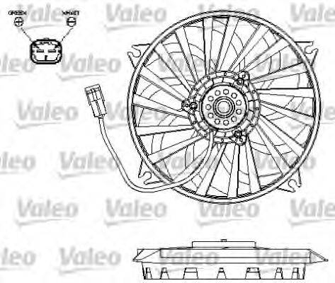 VALEO 696132 Вентилятор, охлаждение двигателя