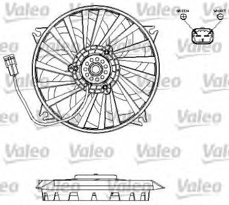 VALEO 696141 Вентилятор, охлаждение двигателя