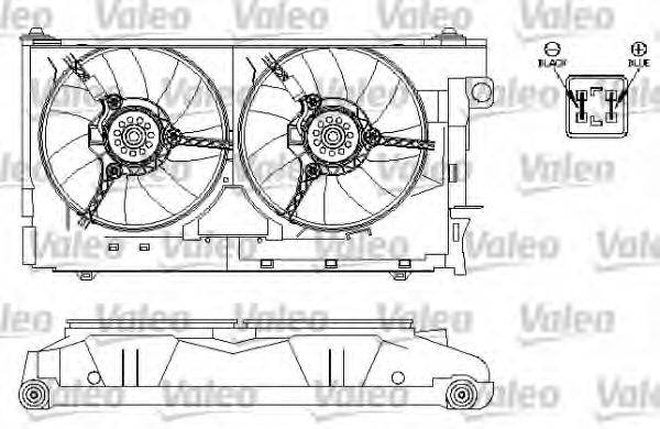 VALEO 696212 Электродвигатель, вентилятор радиатора