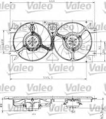 VALEO 698359 Вентилятор, охлаждение двигателя