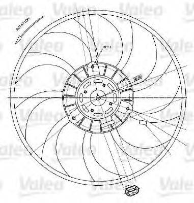 VALEO 698424 Вентилятор, охлаждение двигателя