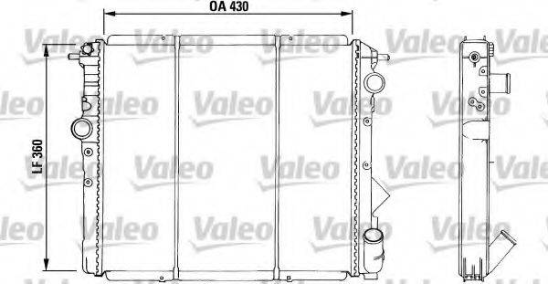 VALEO 730039 Радиатор, охлаждение двигателя