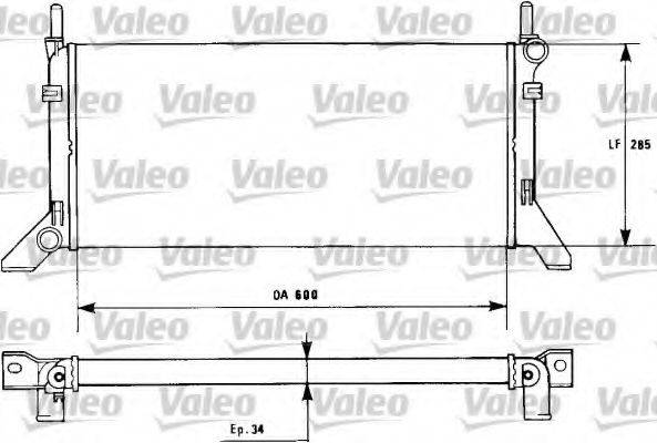 VALEO 730120 Радиатор, охлаждение двигателя