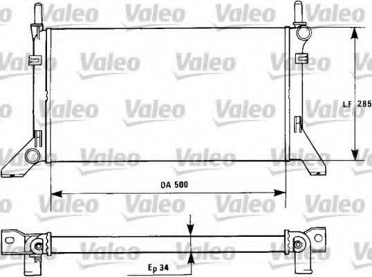 VALEO 730122 Радиатор, охлаждение двигателя