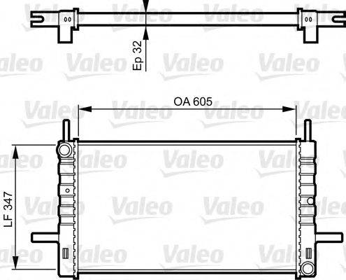 VALEO 730123 Радиатор, охлаждение двигателя