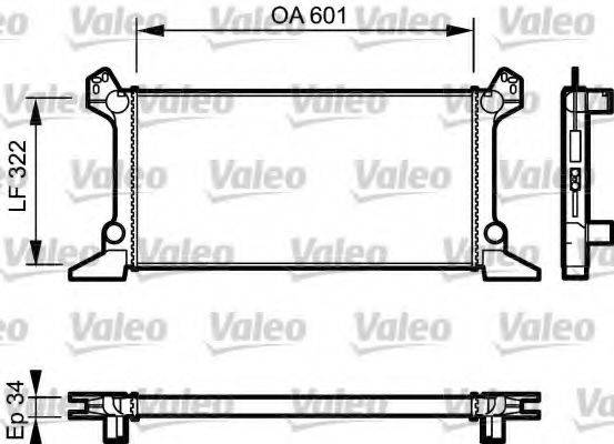 VALEO 730124 Радиатор, охлаждение двигателя