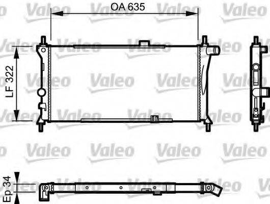 VALEO 730125 Радиатор, охлаждение двигателя