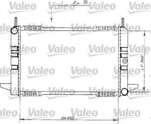 VALEO 730148 Радиатор, охлаждение двигателя