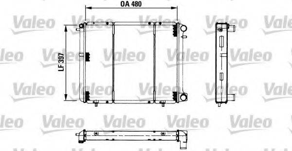 VALEO 730180 Радиатор, охлаждение двигателя