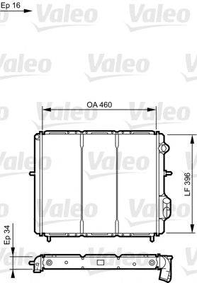 VALEO 730183 Радиатор, охлаждение двигателя