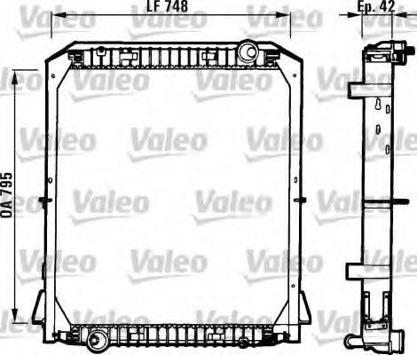 VALEO 730258 Радиатор, охлаждение двигателя