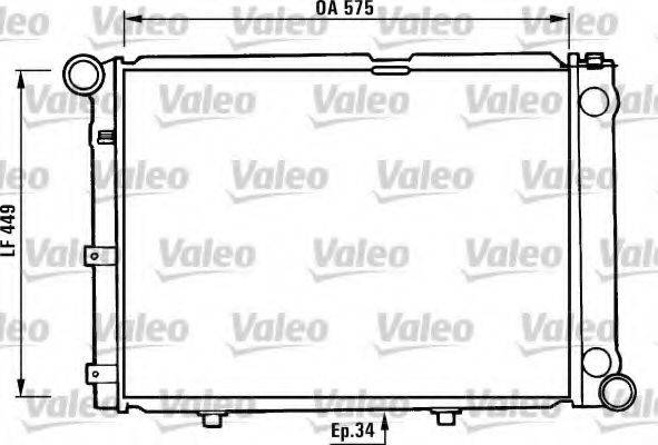 VALEO 730344 Радиатор, охлаждение двигателя