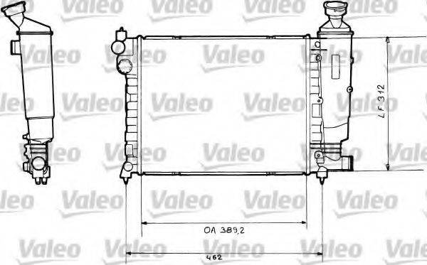 VALEO 730366 Радиатор, охлаждение двигателя