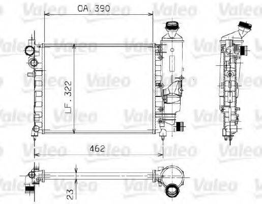 VALEO 730372 Радиатор, охлаждение двигателя