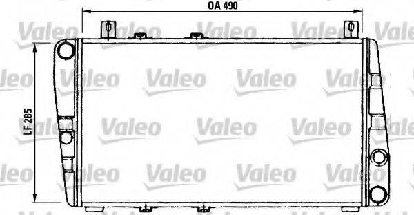 VALEO 730375 Радиатор, охлаждение двигателя