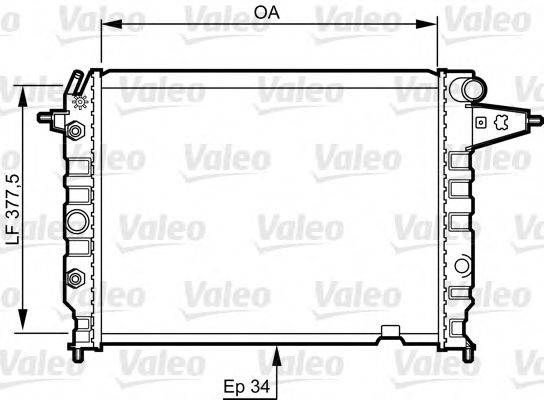 VALEO 730395 Радиатор, охлаждение двигателя