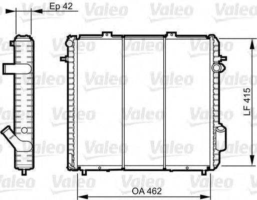 VALEO 730502 Радиатор, охлаждение двигателя