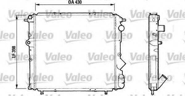VALEO 730510 Радиатор, охлаждение двигателя