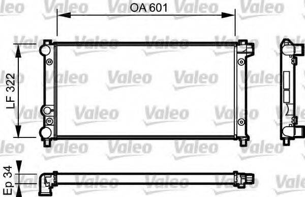 VALEO 730542 Радиатор, охлаждение двигателя