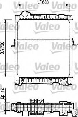 VALEO 730543 Радиатор, охлаждение двигателя