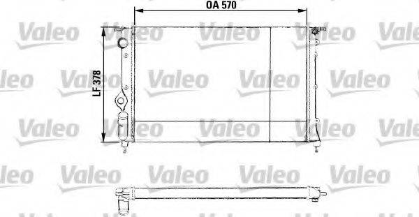 VALEO 730551 Радиатор, охлаждение двигателя