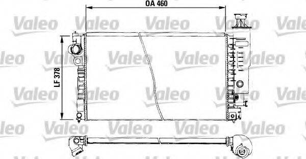 VALEO 730572 Радиатор, охлаждение двигателя