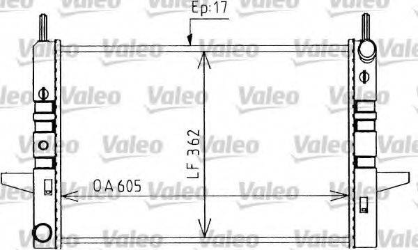 VALEO 730590 Радиатор, охлаждение двигателя