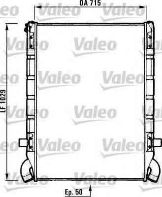 VALEO 730637 Радиатор, охлаждение двигателя