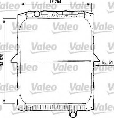 VALEO 730646 Радиатор, охлаждение двигателя