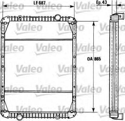 VALEO 730748 Радиатор, охлаждение двигателя