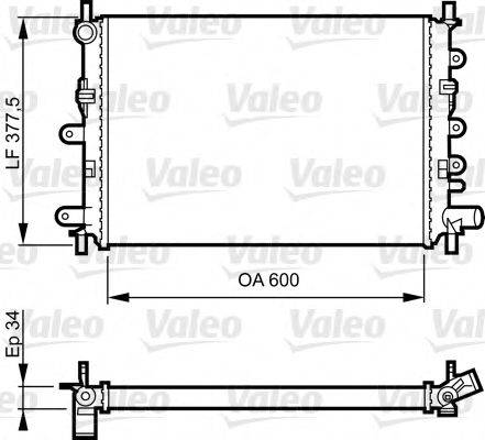 VALEO 730856 Радиатор, охлаждение двигателя