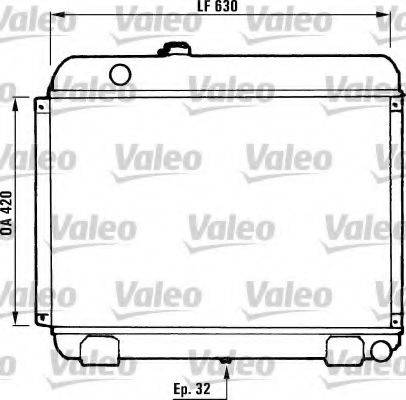 VALEO 730881 Радиатор, охлаждение двигателя
