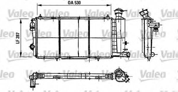 VALEO 730897 Радиатор, охлаждение двигателя