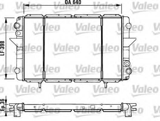 VALEO 730940 Радиатор, охлаждение двигателя