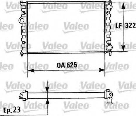 VALEO 730948 Радиатор, охлаждение двигателя