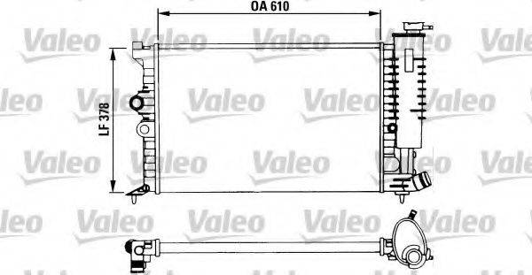 VALEO 730957 Радиатор, охлаждение двигателя