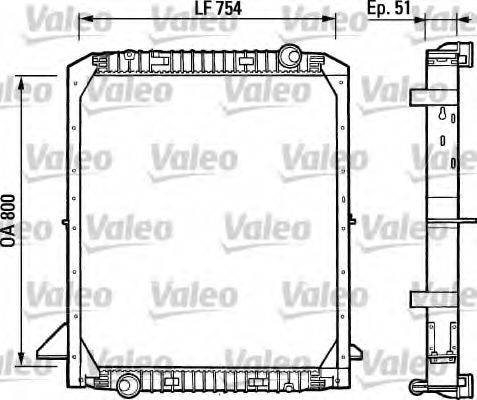 VALEO 730964 Радиатор, охлаждение двигателя