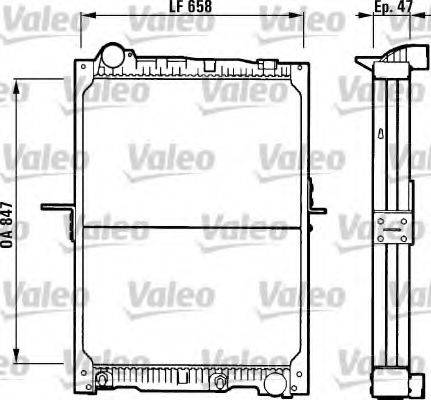 VALEO 730966 Радиатор, охлаждение двигателя