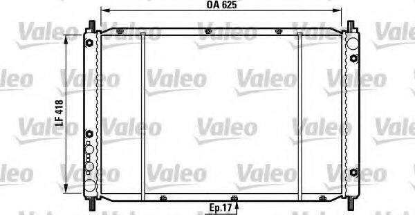 VALEO 730970 Радиатор, охлаждение двигателя