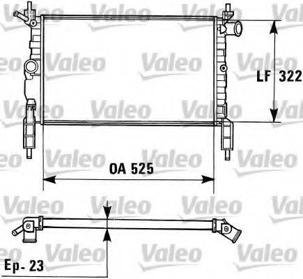 VALEO 730975 Радиатор, охлаждение двигателя