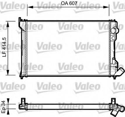 VALEO 730982 Радиатор, охлаждение двигателя