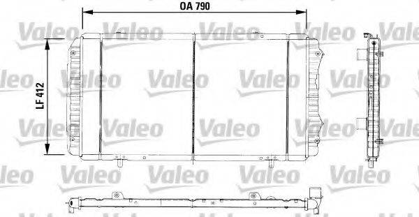 VALEO 730996 Радиатор, охлаждение двигателя