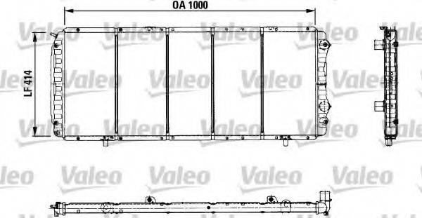 VALEO 730999 Радиатор, охлаждение двигателя