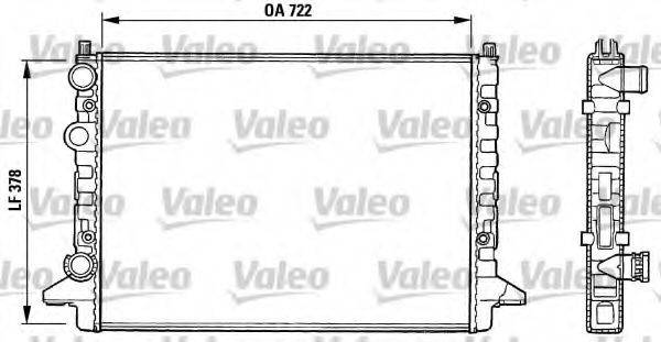 VALEO 731008 Радиатор, охлаждение двигателя