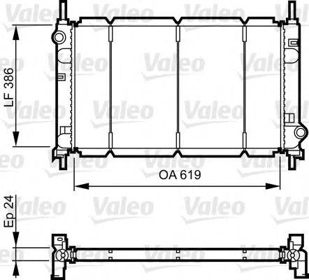 VALEO 731011 Радиатор, охлаждение двигателя