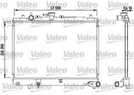 VALEO 731036 Радиатор, охлаждение двигателя