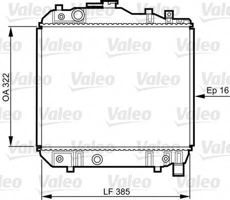 VALEO 731042 Радиатор, охлаждение двигателя