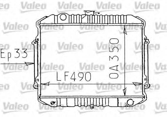 VALEO 731071 Радиатор, охлаждение двигателя